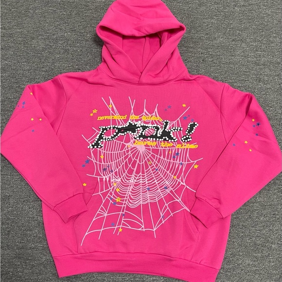 Sp5der Worldwide Punk Sweatshirt Pink